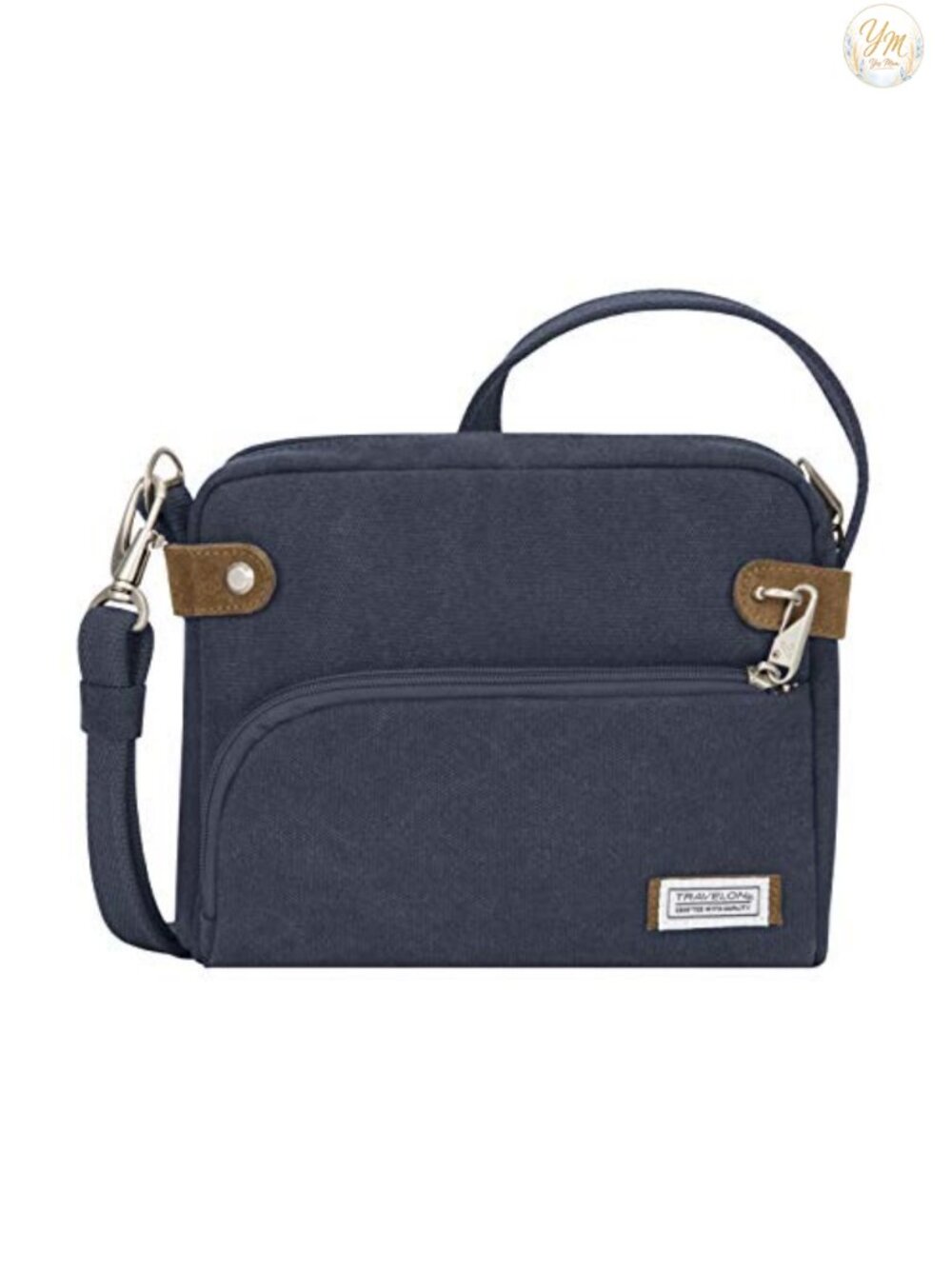 Travelon Anti-Theft Heritage Small Crossbody Bag Cotton Canvas RFID Blocking